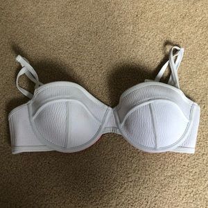 White Triangl Bikini Top